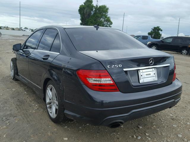 WDDGF4HB5CA725348 - 2012 MERCEDES-BENZ C 250 GRAY photo 3