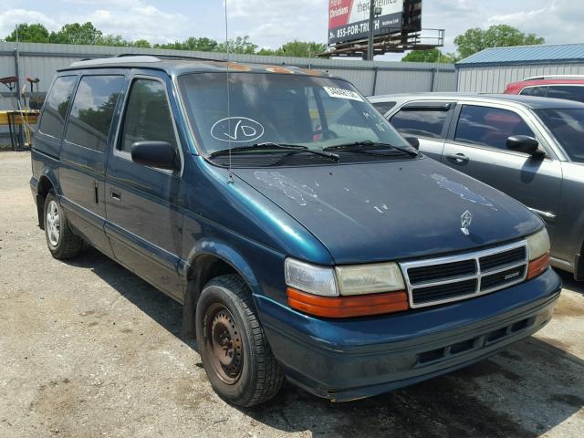 2B4GH2534SR287631 - 1995 DODGE CARAVAN GREEN photo 1