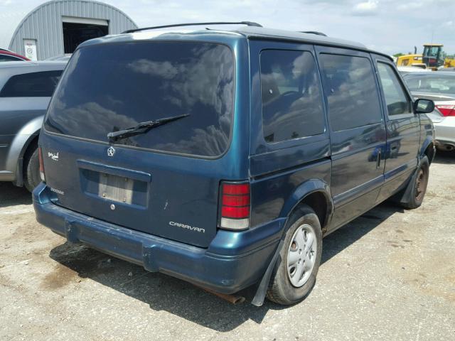 2B4GH2534SR287631 - 1995 DODGE CARAVAN GREEN photo 4