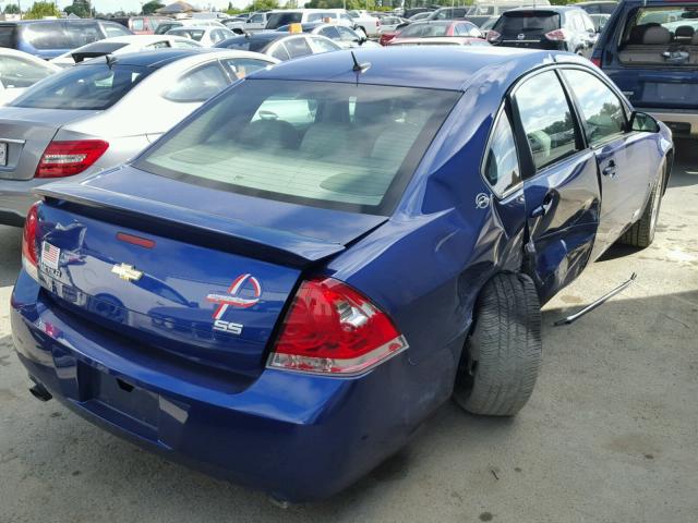 2G1WD58C569186233 - 2006 CHEVROLET IMPALA SUP BLUE photo 4