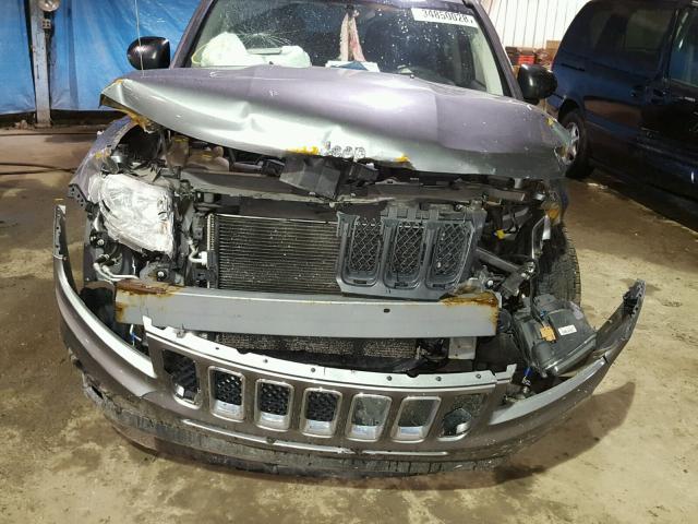1C4NJDBBXCD514105 - 2012 JEEP COMPASS SP GRAY photo 9