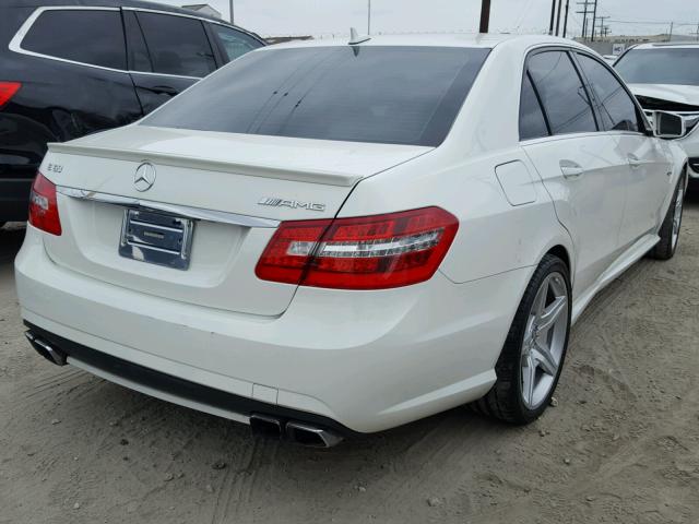 WDDHF7HB4AA129442 - 2010 MERCEDES-BENZ E 63 AMG WHITE photo 4