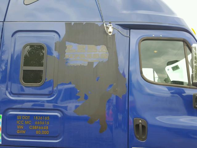 1FUJGLDR4CSBF6648 - 2012 FREIGHTLINER CASCADIA 1 BLUE photo 9