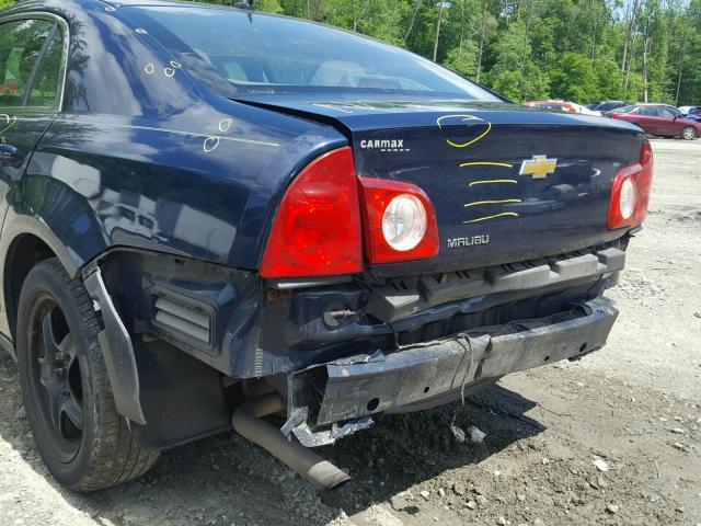 1G1ZB5E11BF200703 - 2011 CHEVROLET MALIBU LS BLUE photo 9