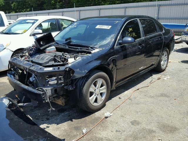 2G1WF5E30D1124443 - 2013 CHEVROLET IMPALA LS BLACK photo 2