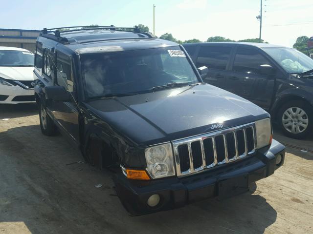 1J8HG48K87C613366 - 2007 JEEP COMMANDER BLACK photo 1