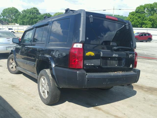 1J8HG48K87C613366 - 2007 JEEP COMMANDER BLACK photo 3