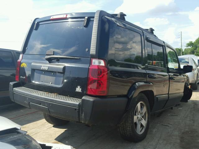 1J8HG48K87C613366 - 2007 JEEP COMMANDER BLACK photo 4