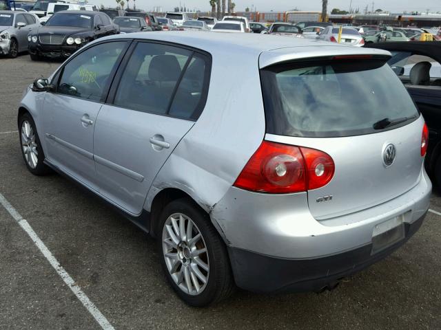 WVWHV71K97W021465 - 2007 VOLKSWAGEN NEW GTI SILVER photo 3