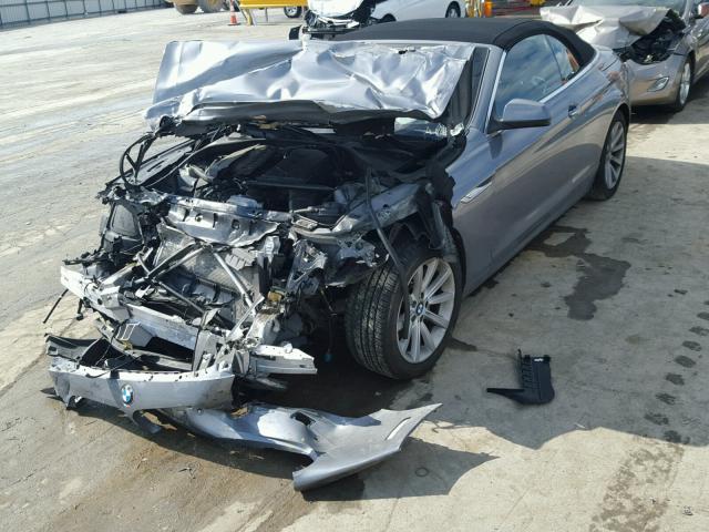 WBALW7C50CC618849 - 2012 BMW 640 I GRAY photo 2