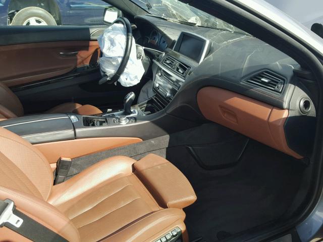 WBALW7C50CC618849 - 2012 BMW 640 I GRAY photo 5