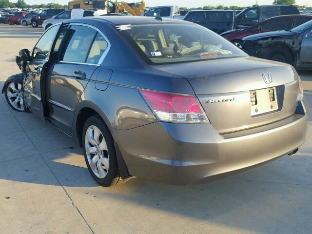 JHMCP26878C069939 - 2008 HONDA ACCORD EXL GRAY photo 3