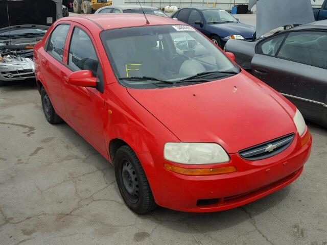 KL1TD526X4B178242 - 2004 CHEVROLET AVEO RED photo 1