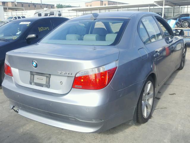 WBANB535X7CN93988 - 2007 BMW 550 I SILVER photo 4