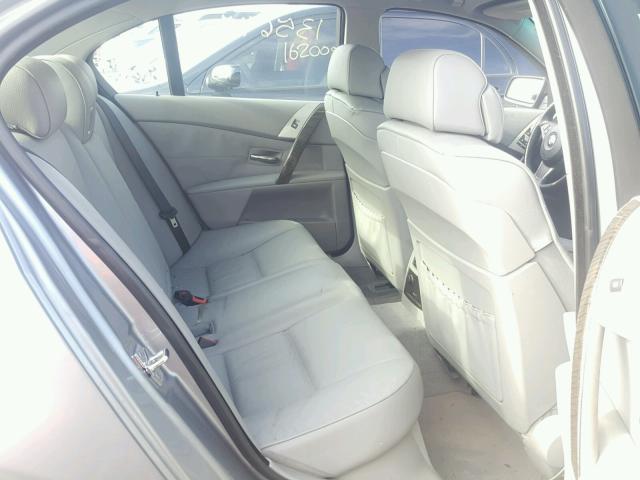 WBANB535X7CN93988 - 2007 BMW 550 I SILVER photo 6