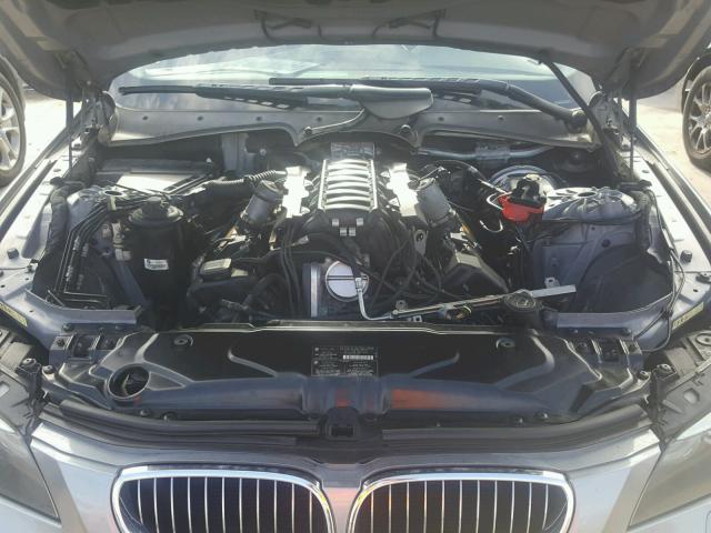 WBANB535X7CN93988 - 2007 BMW 550 I SILVER photo 7