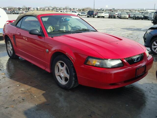 1FAFP44644F229527 - 2004 FORD MUSTANG RED photo 1