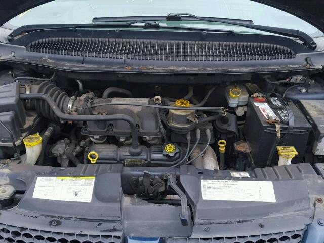 2D4GP44L94R555212 - 2004 DODGE GRAND CARA BLUE photo 7