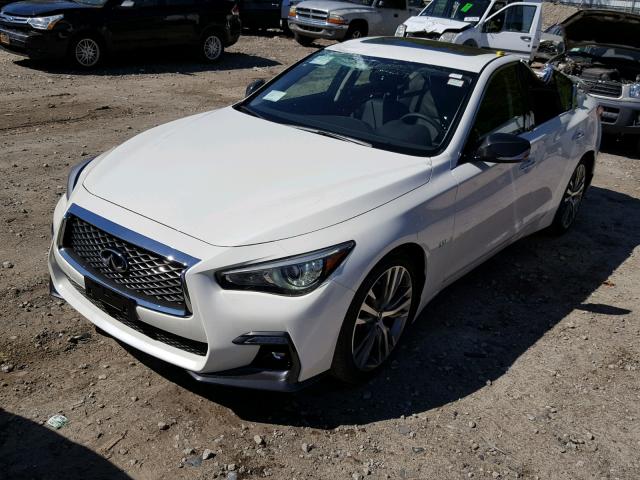 JN1EV7AR3JM435752 - 2018 INFINITI Q50 LUXE WHITE photo 2