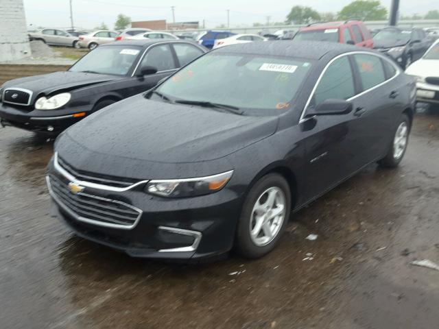 1G1ZB5ST2HF141059 - 2017 CHEVROLET MALIBU LS შავი ფოტო 2