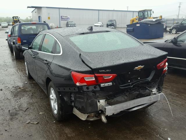 1G1ZB5ST2HF141059 - 2017 CHEVROLET MALIBU LS შავი ფოტო 3