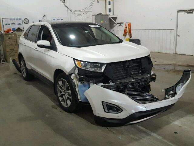 2FMPK4K95GBB26922 - 2016 FORD EDGE TITAN WHITE photo 1