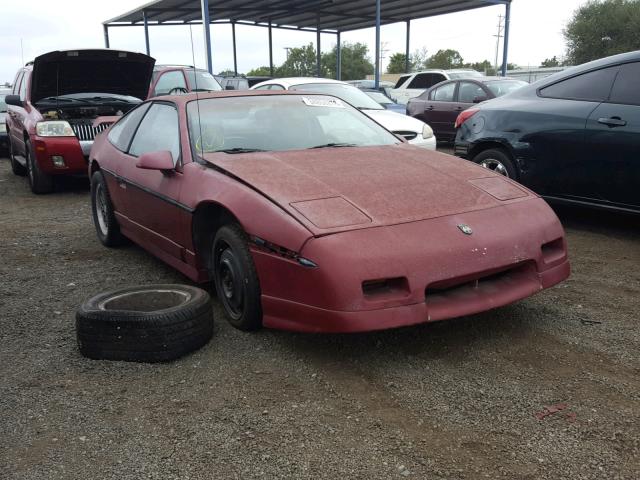 1G2PG119XHP233789 - 1987 PONTIAC FIERO GT BURGUNDY photo 1