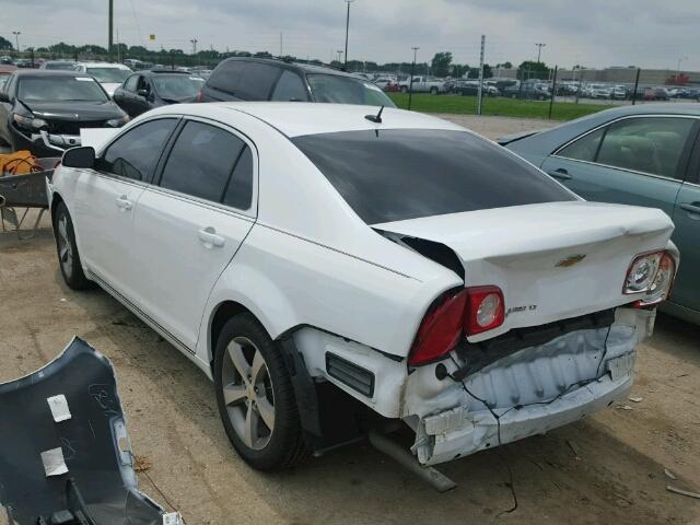 1G1ZC5E11BF198903 - 2011 CHEVROLET MALIBU 1LT WHITE photo 3