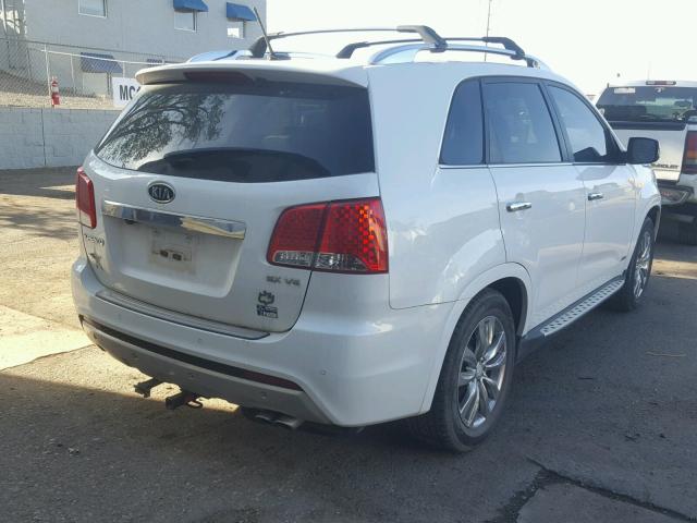 5XYKWDA22DG350129 - 2013 KIA SORENTO SX WHITE photo 4