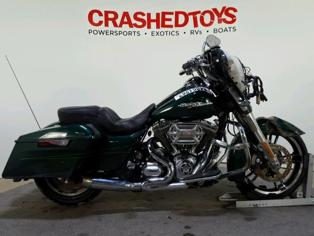 1HD1KRM18FB633766 - 2015 HARLEY-DAVIDSON FLHXS STRE GREEN photo 1