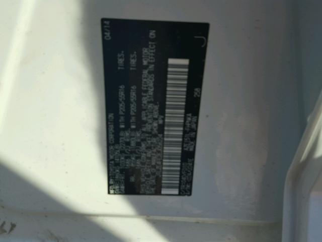 JTLZE4FE2EJ056224 - 2014 TOYOTA SCION XB თეთრი ფოტო 10