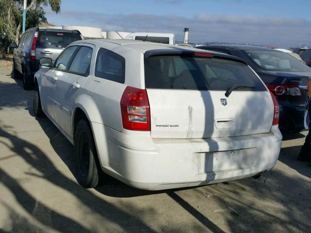 2D4FV47T16H414916 - 2006 DODGE MAGNUM SE WHITE photo 3