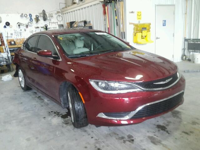 1C3CCCAB6HN511396 - 2017 CHRYSLER 200 LIMITE MAROON photo 1