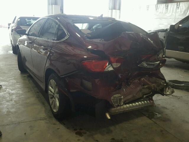 1C3CCCAB6HN511396 - 2017 CHRYSLER 200 LIMITE MAROON photo 3