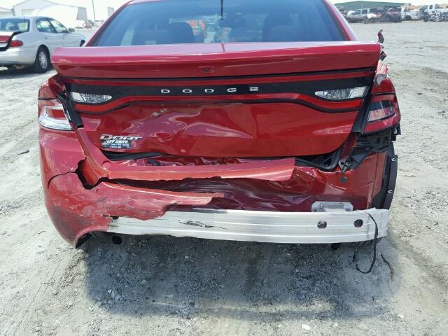 1C3CDFBB8GD539802 - 2016 DODGE DART RED photo 9