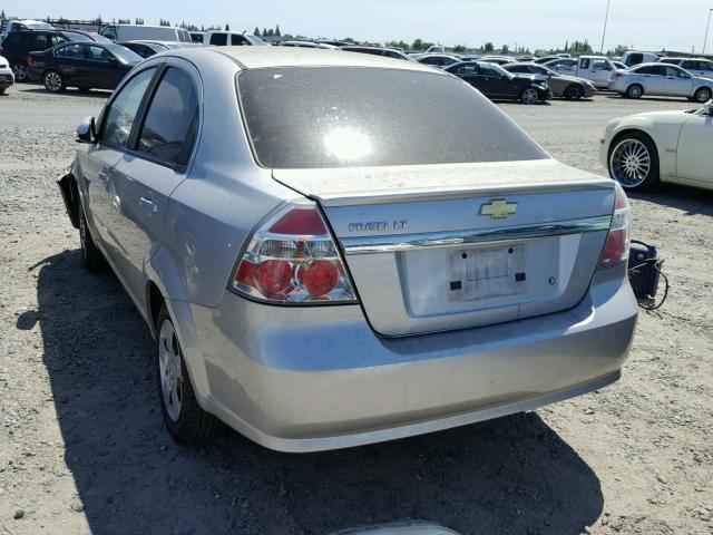 KL1TD5DE3BB221370 - 2011 CHEVROLET AVEO LS SILVER photo 3