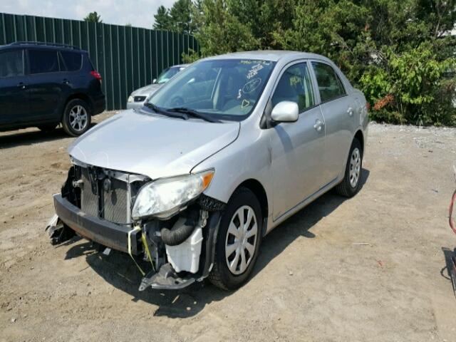 1NXBU40E19Z115756 - 2009 TOYOTA COROLLA BA SILVER photo 2