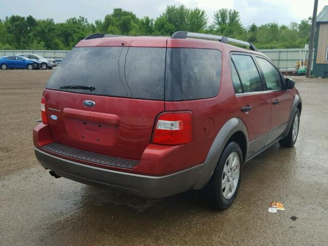 1FMZK01176GA58417 - 2006 FORD FREESTYLE RED photo 4