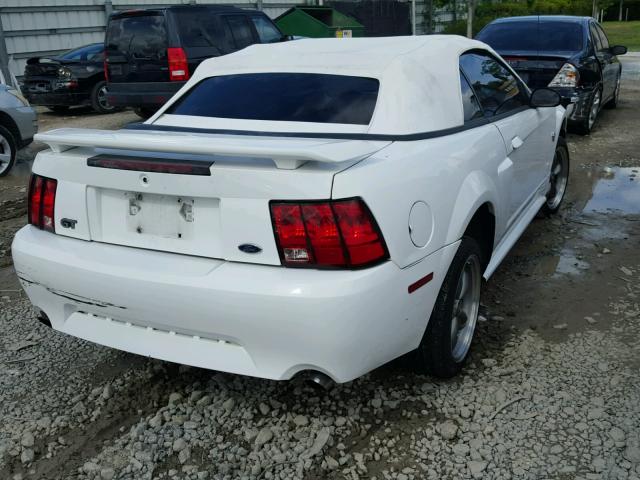 1FAFP45X13F316548 - 2003 FORD MUSTANG GT WHITE photo 4