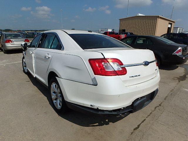 1FAHP2EW4AG163899 - 2010 FORD TAURUS SEL WHITE photo 3