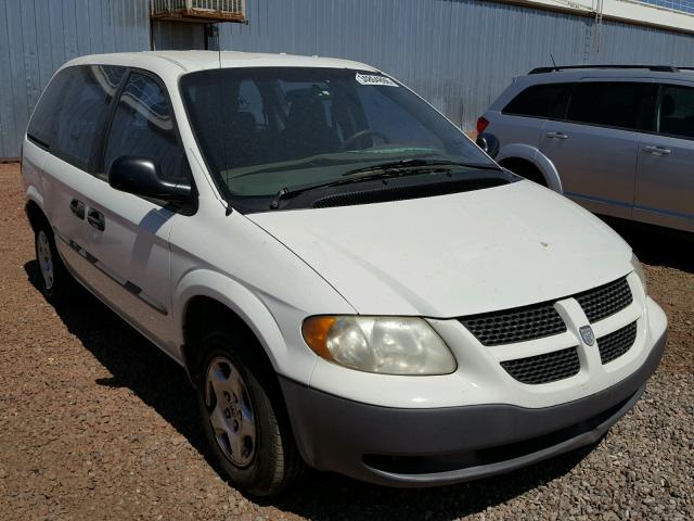 1B4GP15B42B555659 - 2002 DODGE CARAVAN EC WHITE photo 1