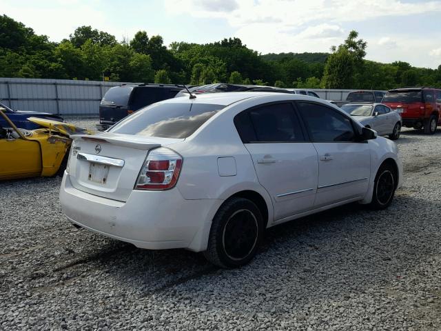 3N1AB6AP9BL623252 - 2011 NISSAN SENTRA 2.0 WHITE photo 4