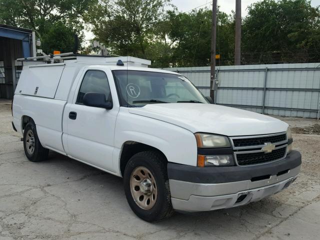 1GCEC14X47Z148071 - 2007 CHEVROLET SILVERADO WHITE photo 1