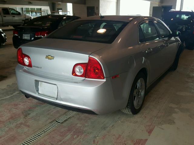 1G1ZC5EB9AF268218 - 2010 CHEVROLET MALIBU 1LT SILVER photo 4