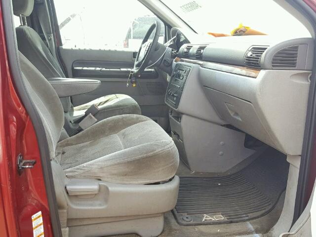 2FMDA52254BB11671 - 2004 FORD FREESTAR S RED photo 5