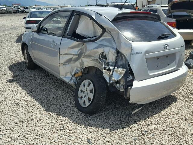 KMHCM3AC7AU170759 - 2010 HYUNDAI ACCENT BLU SILVER photo 3