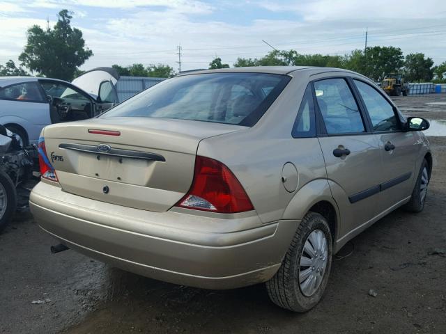1FAFP33P42W214270 - 2002 FORD FOCUS LX GOLD photo 4
