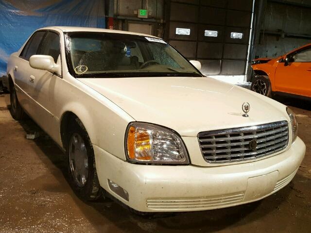 1G6KD54YX1U136126 - 2001 CADILLAC DEVILLE WHITE photo 1