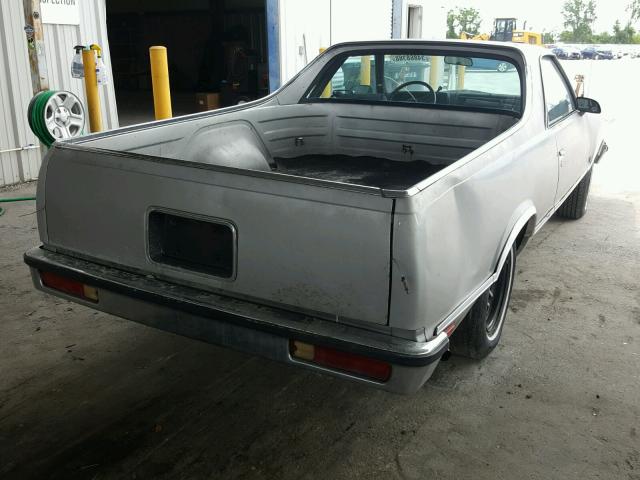 3GCCW80H0GS915868 - 1986 CHEVROLET EL CAMINO SILVER photo 4