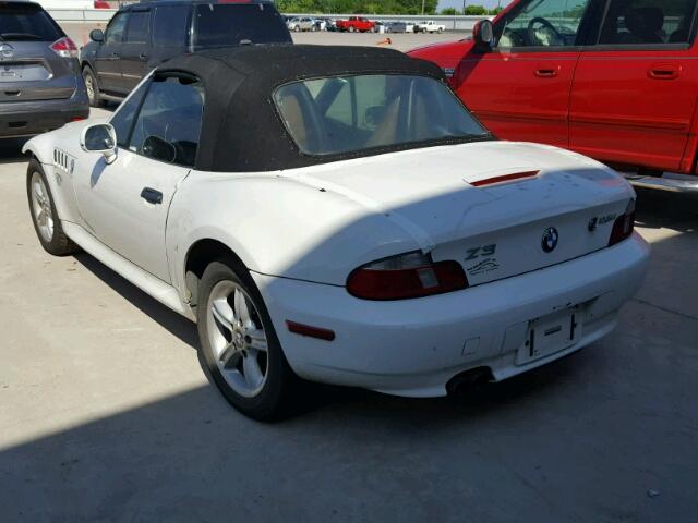 WBACN33481LM00660 - 2001 BMW Z3 2.5 WHITE photo 3